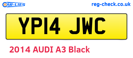 YP14JWC are the vehicle registration plates.