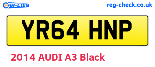 YR64HNP are the vehicle registration plates.