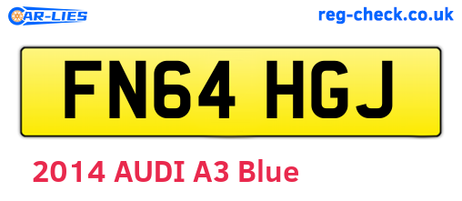FN64HGJ are the vehicle registration plates.