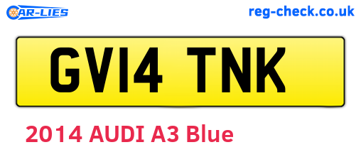 GV14TNK are the vehicle registration plates.