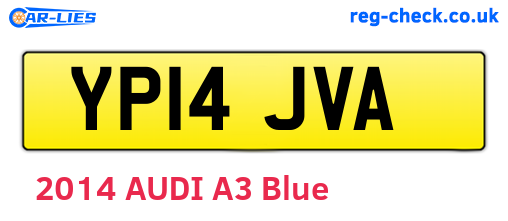 YP14JVA are the vehicle registration plates.
