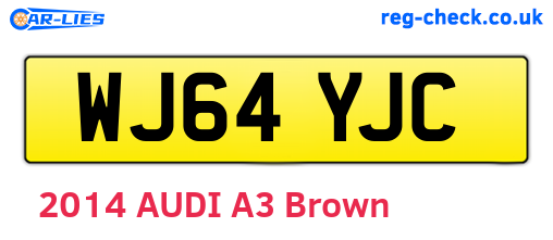 WJ64YJC are the vehicle registration plates.