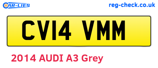 CV14VMM are the vehicle registration plates.