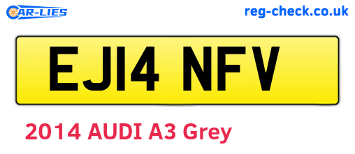 EJ14NFV are the vehicle registration plates.