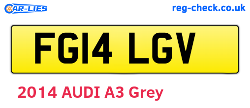 FG14LGV are the vehicle registration plates.