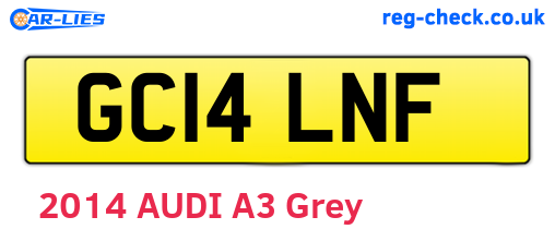 GC14LNF are the vehicle registration plates.