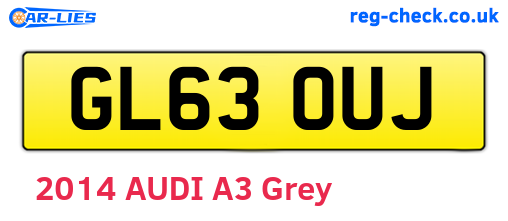 GL63OUJ are the vehicle registration plates.