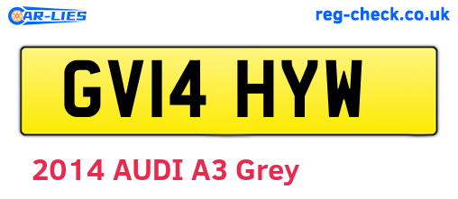 GV14HYW are the vehicle registration plates.