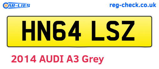 HN64LSZ are the vehicle registration plates.