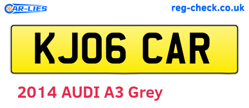 KJ06CAR are the vehicle registration plates.