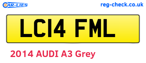 LC14FML are the vehicle registration plates.