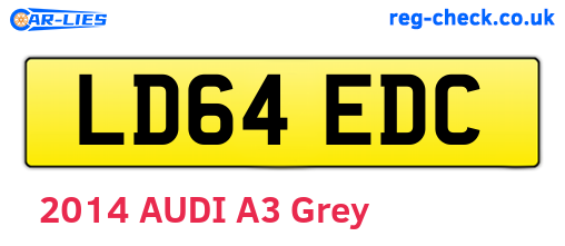 LD64EDC are the vehicle registration plates.