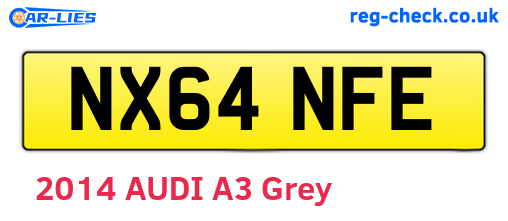 NX64NFE are the vehicle registration plates.