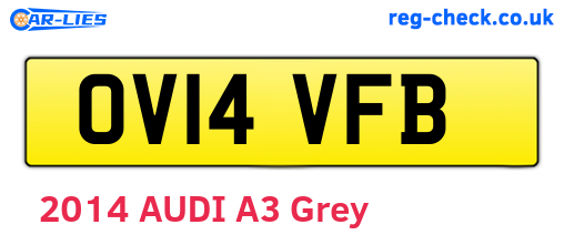 OV14VFB are the vehicle registration plates.