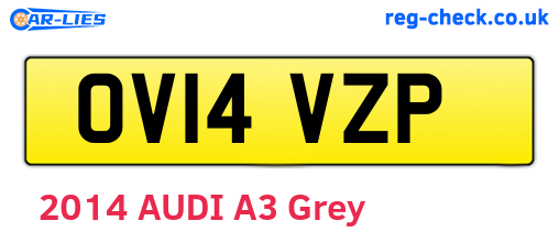 OV14VZP are the vehicle registration plates.