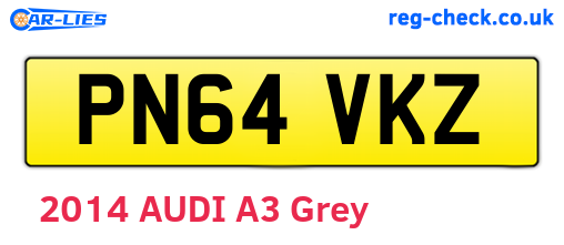 PN64VKZ are the vehicle registration plates.