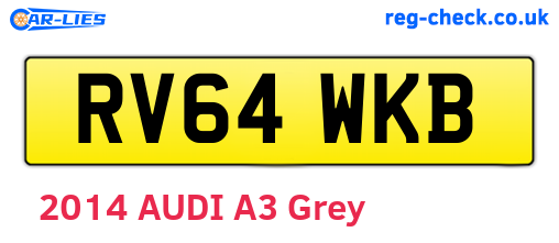 RV64WKB are the vehicle registration plates.