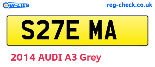 S27EMA are the vehicle registration plates.