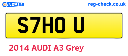 S7HOU are the vehicle registration plates.