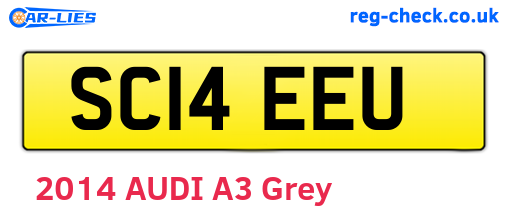 SC14EEU are the vehicle registration plates.
