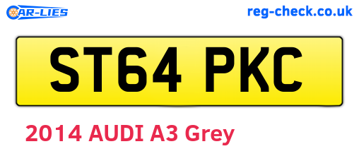 ST64PKC are the vehicle registration plates.