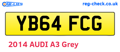 YB64FCG are the vehicle registration plates.