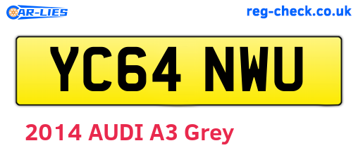 YC64NWU are the vehicle registration plates.