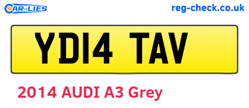 YD14TAV are the vehicle registration plates.