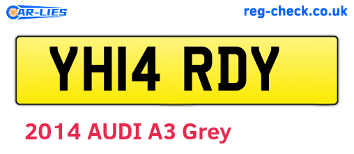 YH14RDY are the vehicle registration plates.