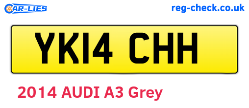YK14CHH are the vehicle registration plates.
