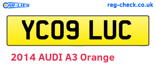 YC09LUC are the vehicle registration plates.