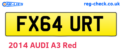 FX64URT are the vehicle registration plates.