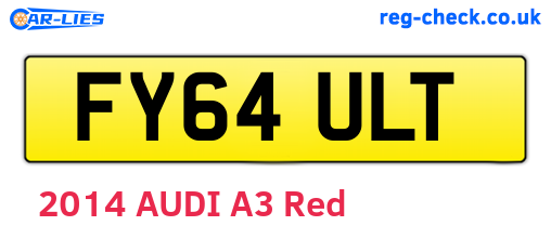 FY64ULT are the vehicle registration plates.