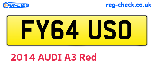 FY64USO are the vehicle registration plates.