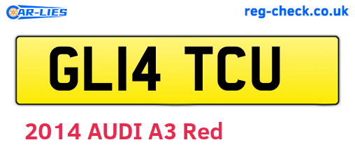 GL14TCU are the vehicle registration plates.