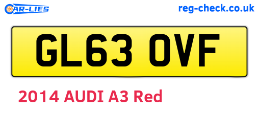 GL63OVF are the vehicle registration plates.