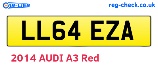 LL64EZA are the vehicle registration plates.