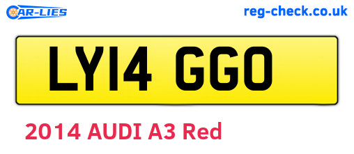 LY14GGO are the vehicle registration plates.