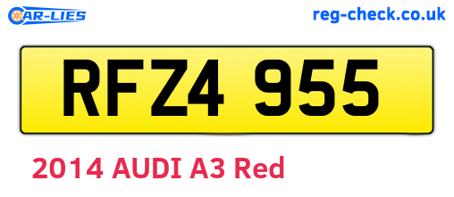 RFZ4955 are the vehicle registration plates.