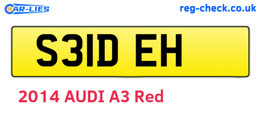 S31DEH are the vehicle registration plates.