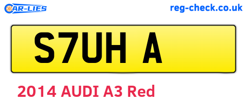 S7UHA are the vehicle registration plates.