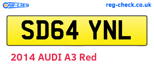 SD64YNL are the vehicle registration plates.