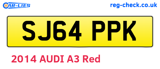 SJ64PPK are the vehicle registration plates.