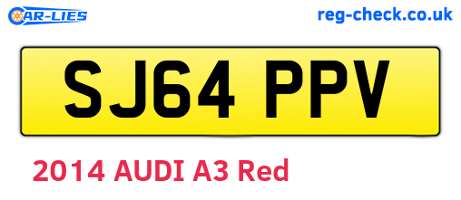 SJ64PPV are the vehicle registration plates.