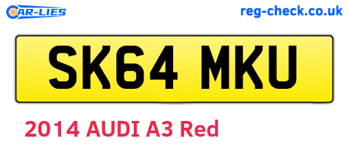 SK64MKU are the vehicle registration plates.