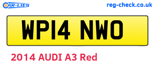 WP14NWO are the vehicle registration plates.