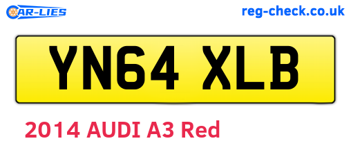 YN64XLB are the vehicle registration plates.