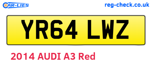 YR64LWZ are the vehicle registration plates.