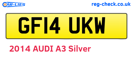 GF14UKW are the vehicle registration plates.
