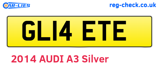 GL14ETE are the vehicle registration plates.